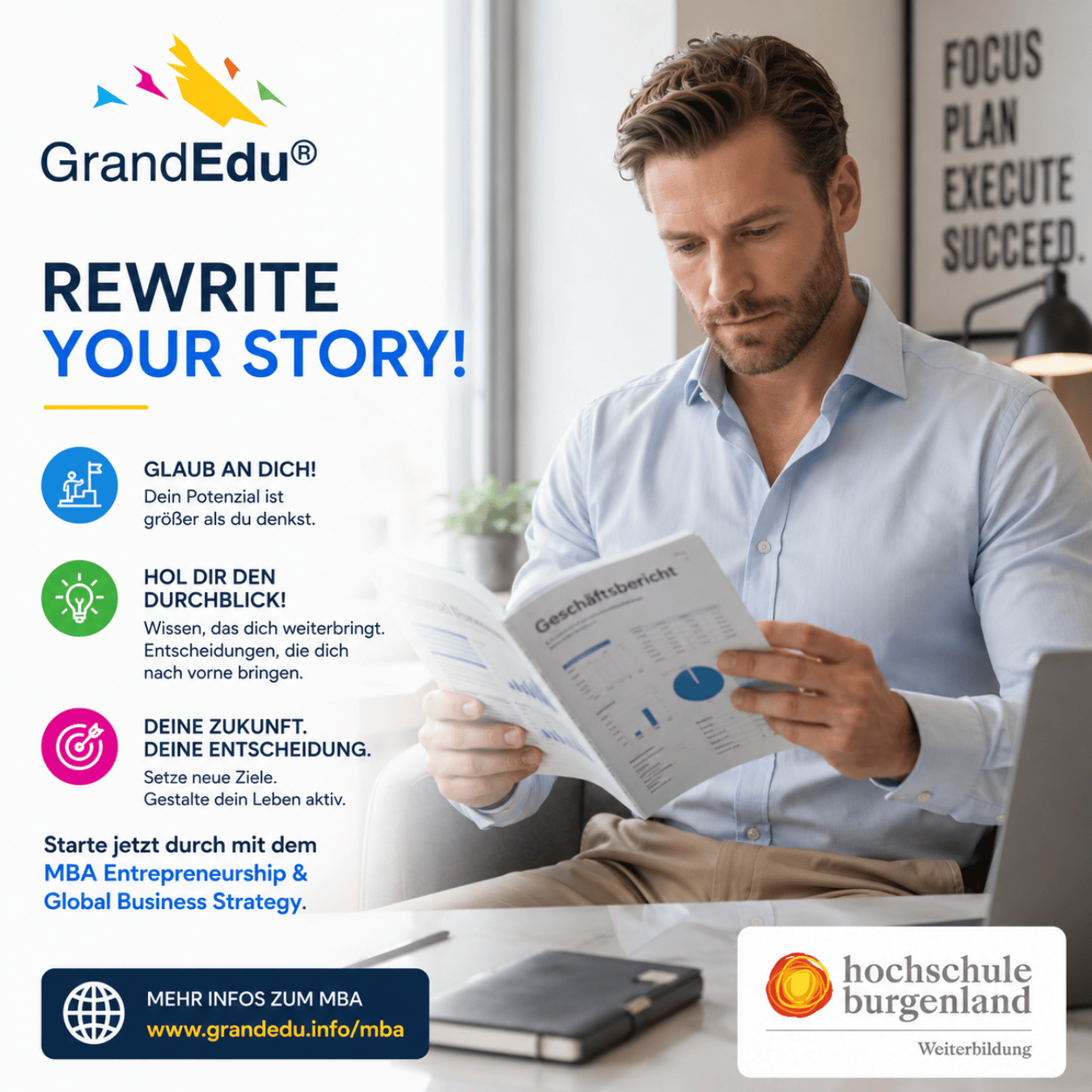 🚀 Rewrite Your Story. Glaub an dich. Hol dir den Durchblick.