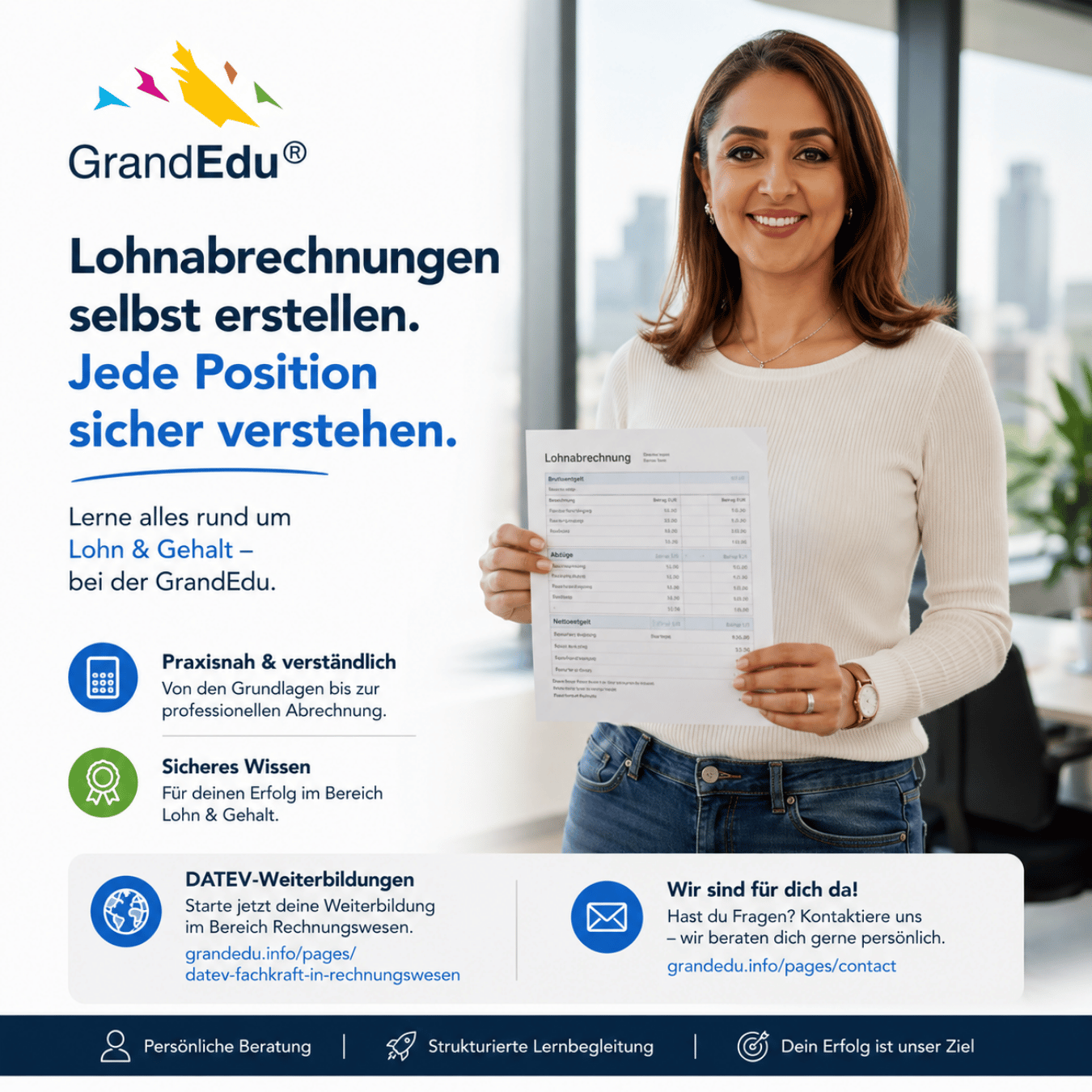 Lohnabrechnungen verstehen. Sicher erstellen. Zukunft gestalten.