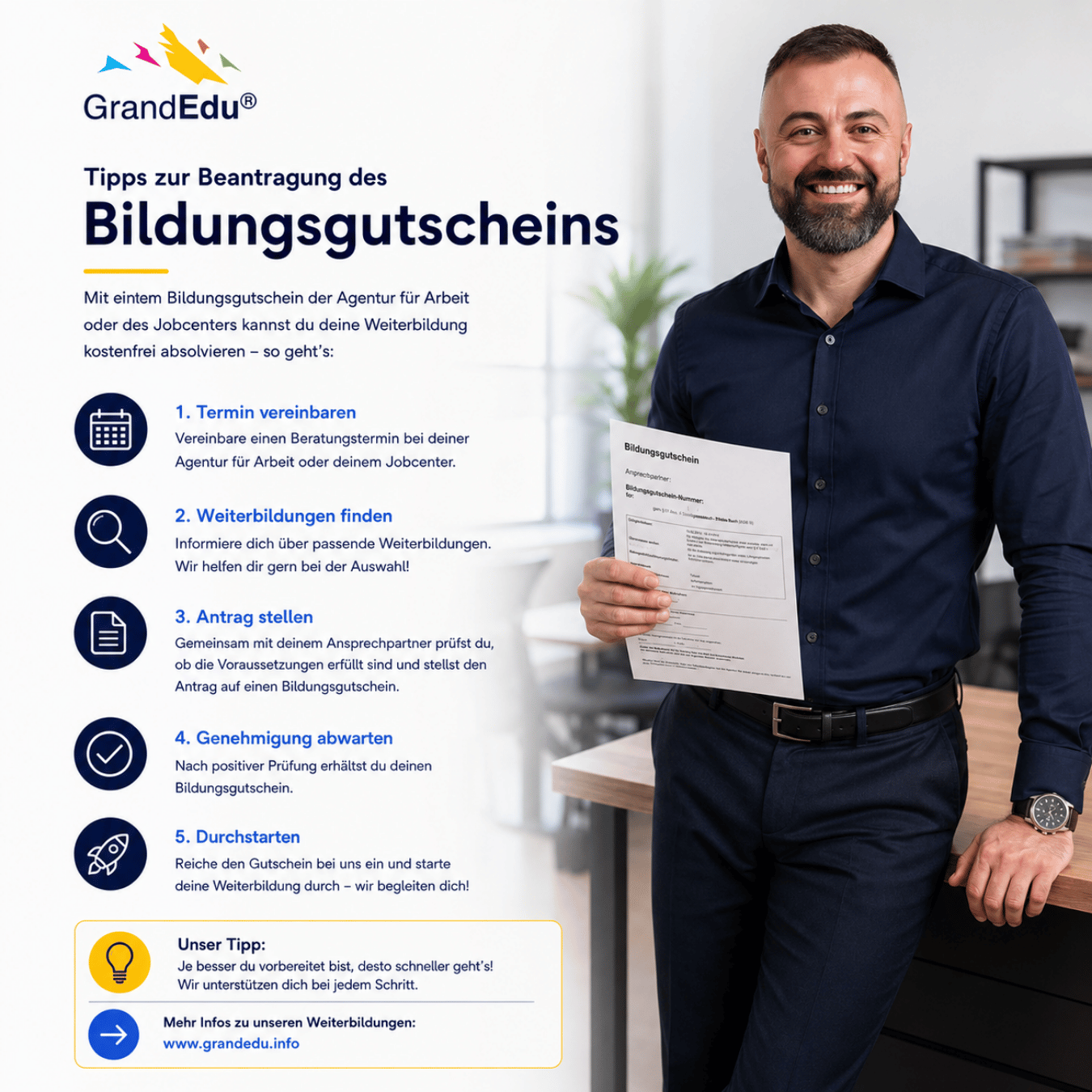 🎓 Bildungsgutschein beantragen? Viele denken zuerst an Formulare. Wir denken zuerst an Chancen.