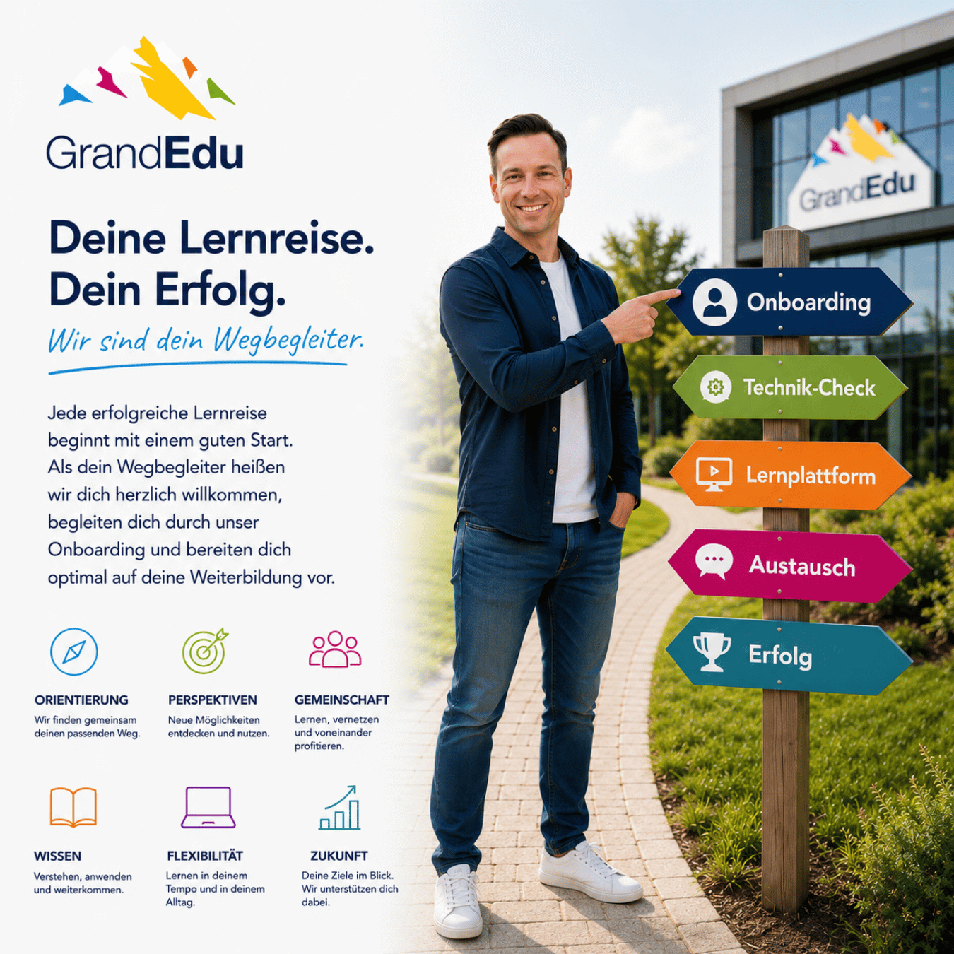 Dein Bildungsziel. Dein Weg. Wir sind dein Wegbegleiter.