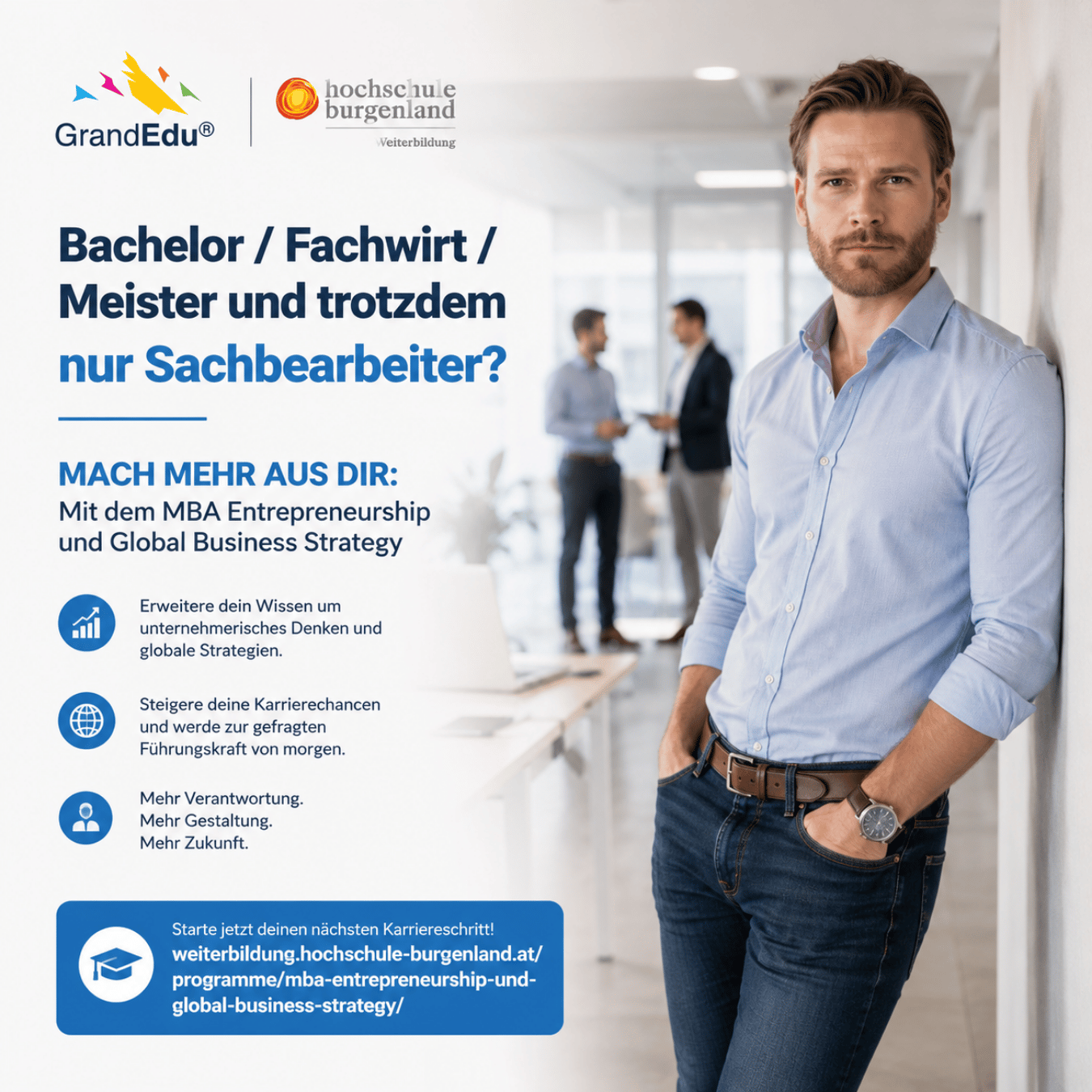 Bachelor, Fachwirt oder Meister – und trotzdem nur Sachbearbeiter? Es geht auch anders.