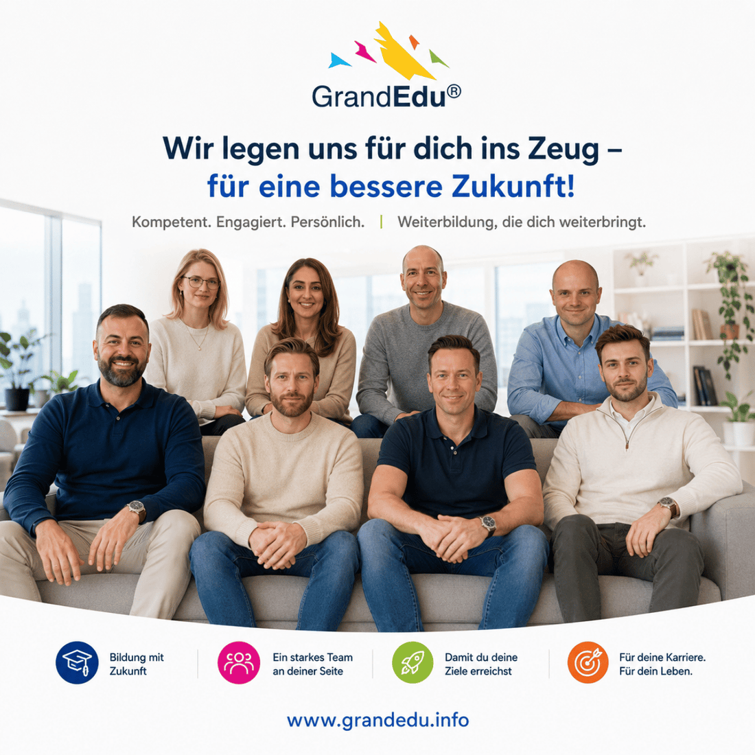 Wir legen uns für dich ins Zeug – für eine bessere Zukunft.