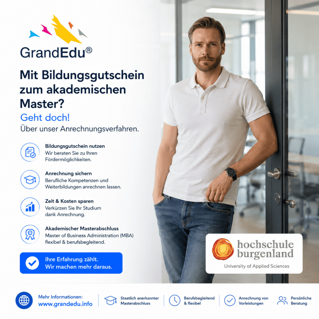 Mit Bildungsgutschein zum akademischen Master? Geht doch! 🚀