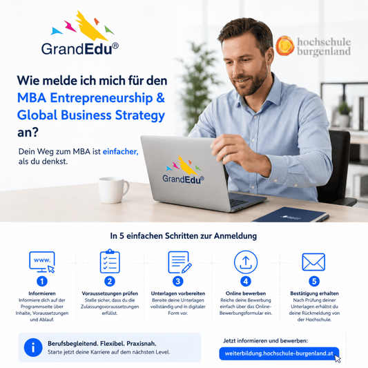 🎓 Wie meldest du dich für den MBA Entrepreneurship &amp; Global Business Strategy an? Einfacher als viele denken!