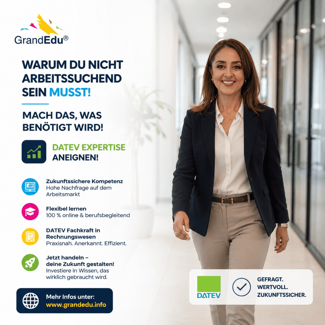🚀 Warum auf den perfekten Job warten, wenn du dich für den Arbeitsmarkt von morgen qualifizieren kannst?