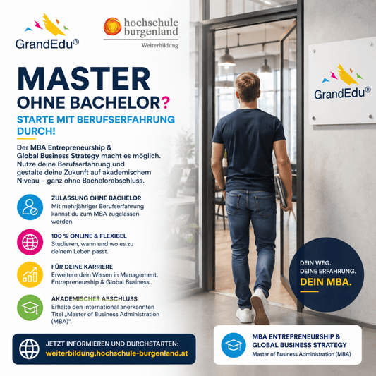 🎓 Master ohne Bachelor? Starte mit deiner Berufserfahrung durch!