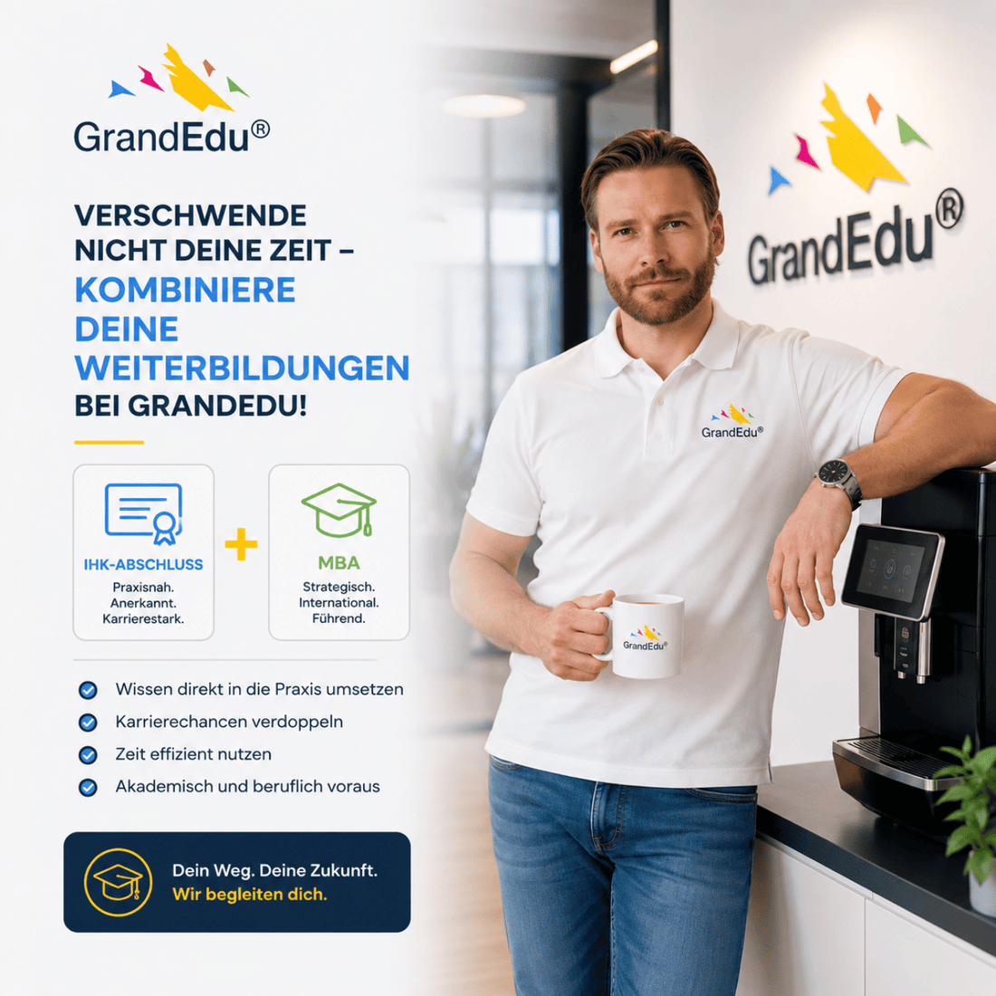 ⏳ Warum zwei Weiterbildungen nacheinander machen, wenn du sie intelligent kombinieren kannst?