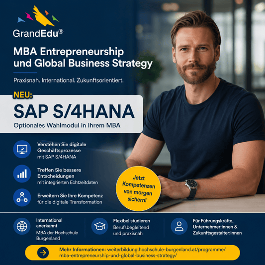 🚀 Ein MBA und gleichzeitig Einblicke in moderne ERP-Systeme? Warum nicht beides verbinden.
