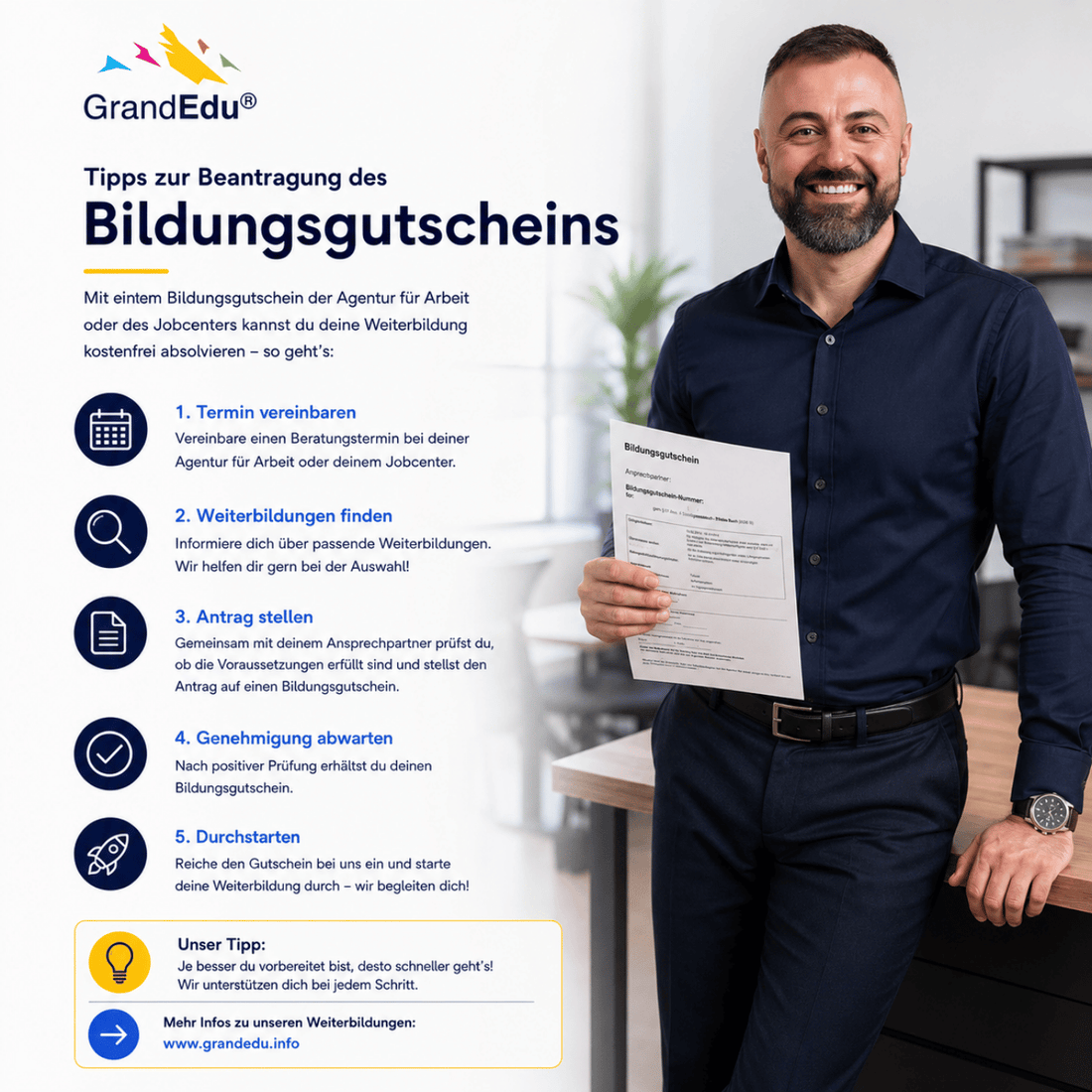 🎓 Bildungsgutschein beantragen? Viele denken zuerst an Formulare. Wir denken zuerst an Chancen.