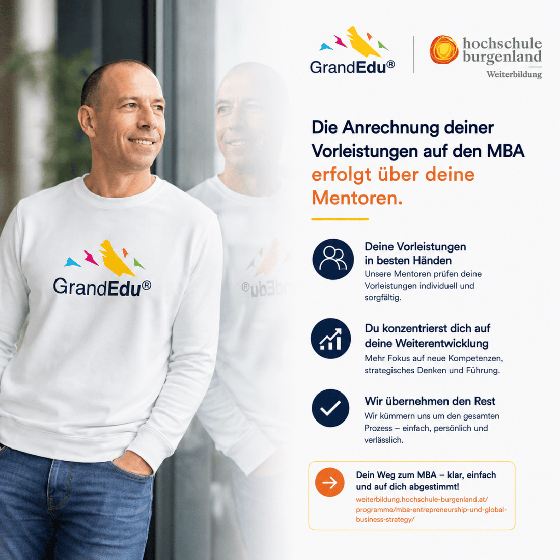🎓 Sie bringen Erfahrung mit. Warum also bei null anfangen?