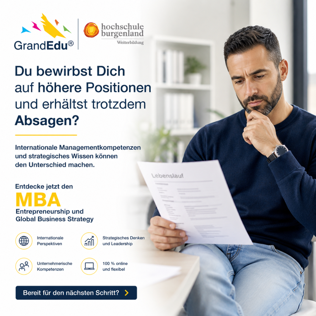 📈 Du bewirbst Dich auf höhere Positionen und erhältst trotzdem Absagen? Vielleicht liegt es nicht an Deiner Erfahrung – sondern daran, wie Dein Profil strategisch wahrgenommen wird.