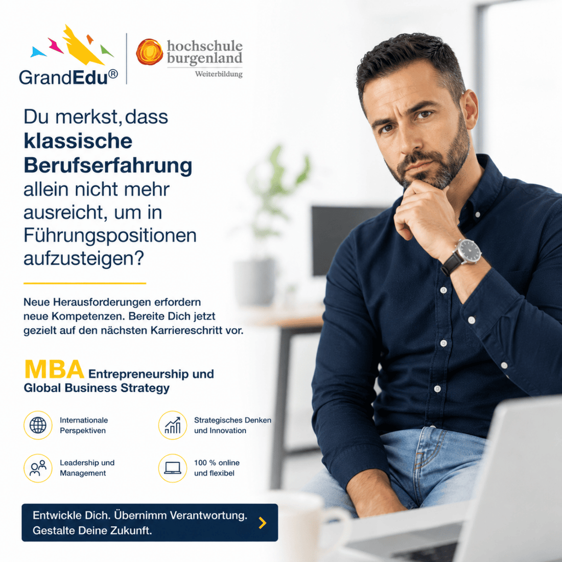 🚀 Du merkst, dass klassische Berufserfahrung allein nicht mehr ausreicht, um in Führungspositionen aufzusteigen?