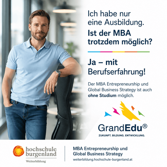 Du denkst bei einem MBA sofort an einen Bachelorabschluss?