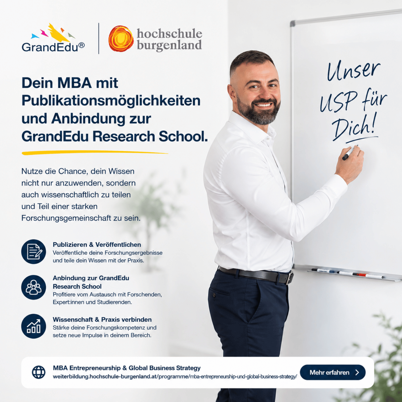 📚 Mehr als ein MBA: Werde Teil einer wissenschaftlichen Community.