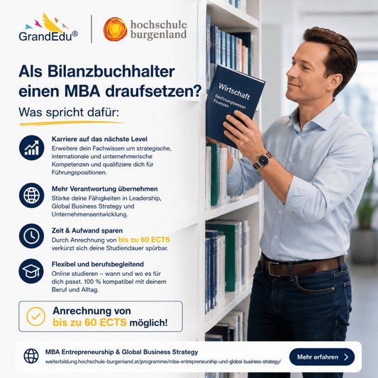 📈 Bilanzbuchhalter und dann ein MBA? Eine Kombination mit Zukunft.