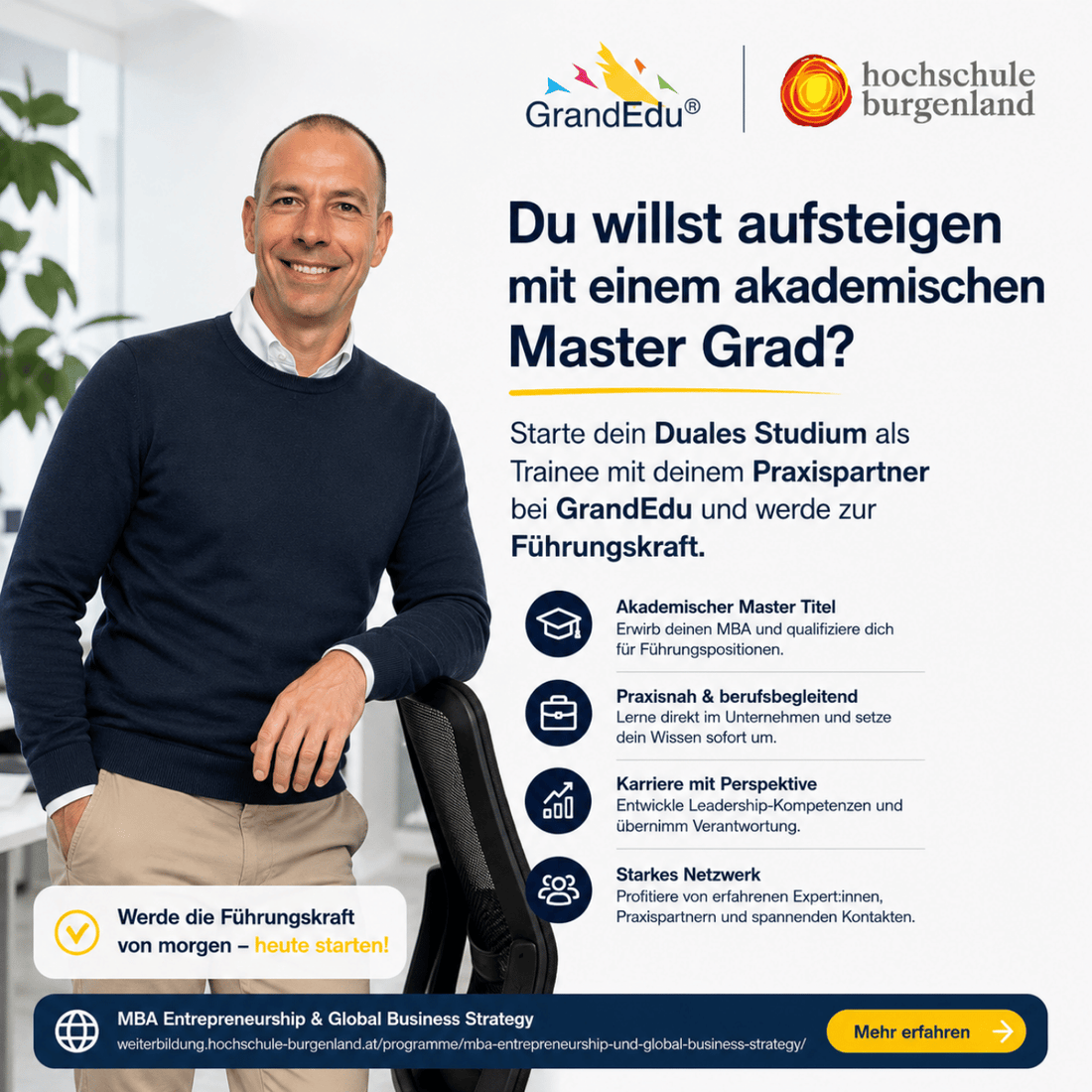 🚀 Du willst den nächsten Karriereschritt machen? Starte jetzt deinen Weg zur Führungskraft!