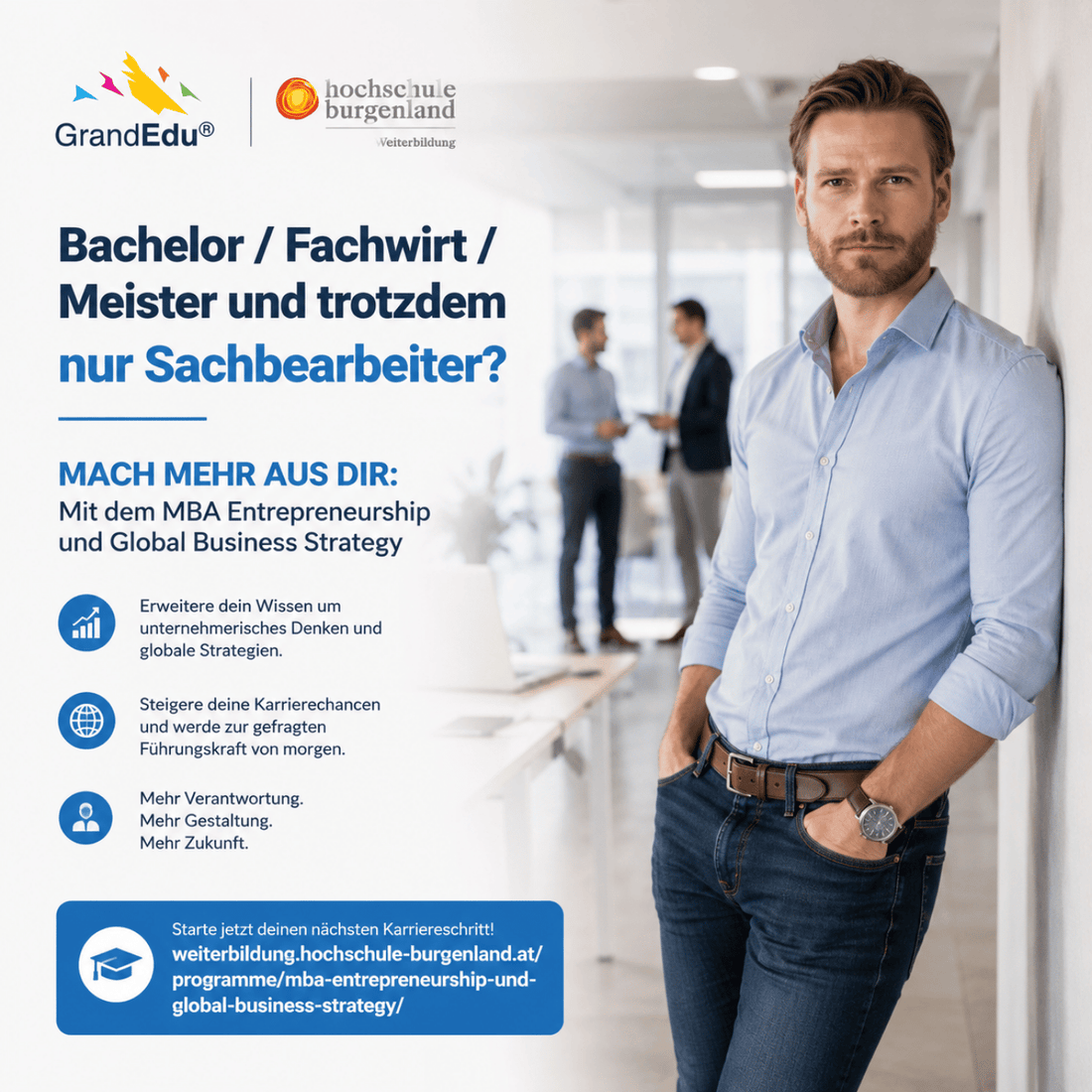 Bachelor, Fachwirt oder Meister – und trotzdem nur Sachbearbeiter? Es geht auch anders.