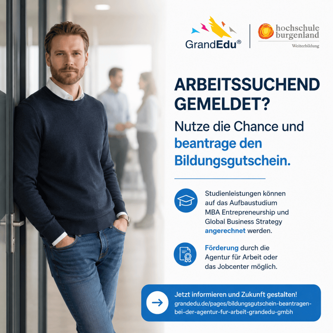 🎓 Arbeitssuchend gemeldet? Nutze die Chance für deinen nächsten Karriereschritt!