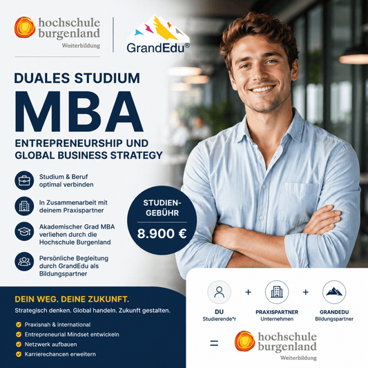 GrandEdu sucht Kandidat*innen für duales MBA Studienmodell mit Praxispartnern
