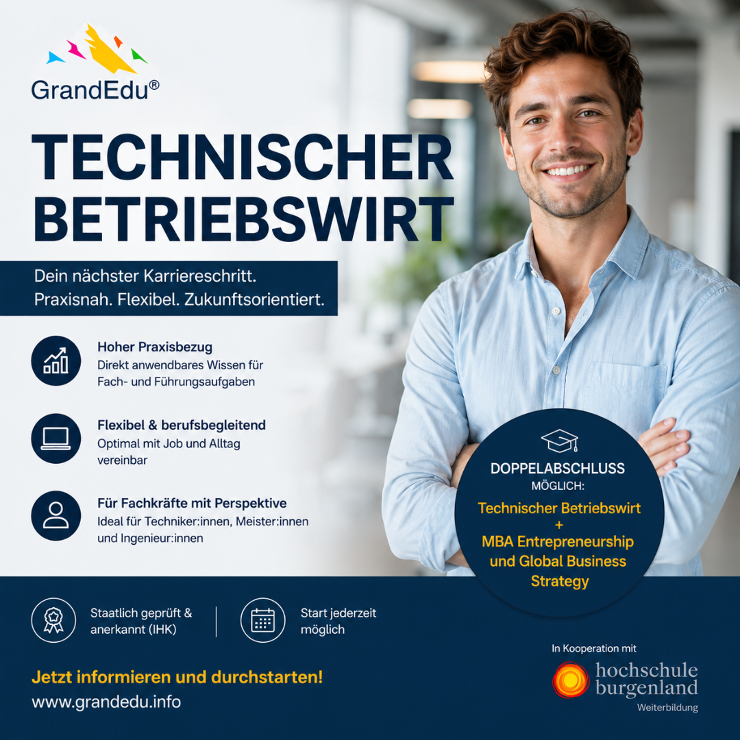 Vom Technischen Betriebswirt zum akademischen Doppelabschluss? Warum nicht beides verbinden.