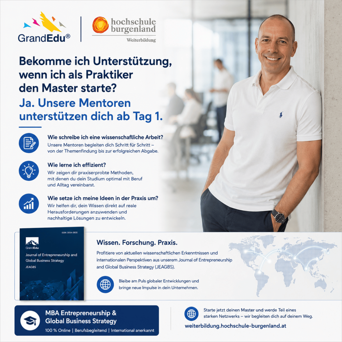 Bekommst du Unterstützung, wenn du als Praktiker einen MBA startest?