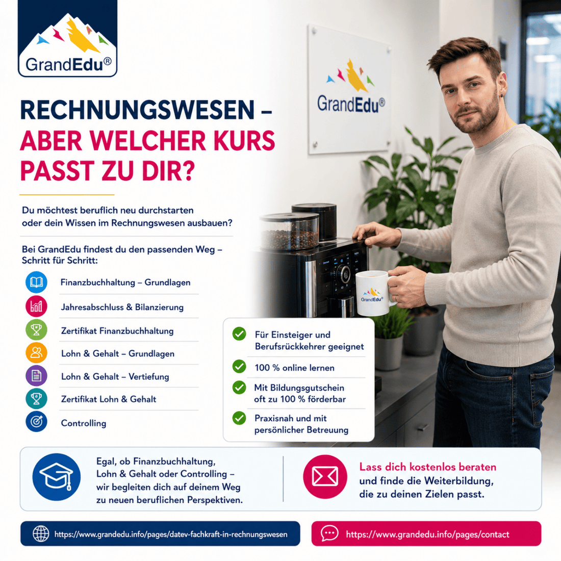 Rechnungswesen – welcher Kurs bringt dich ans Ziel?