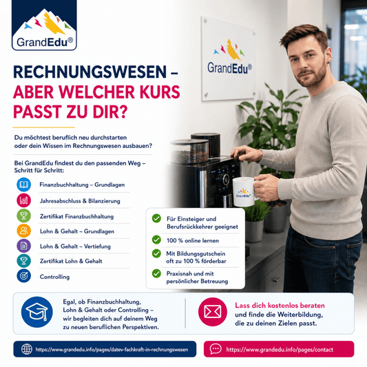 Rechnungswesen – welcher Kurs bringt dich ans Ziel?