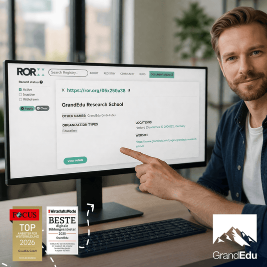GrandEdu erreicht internationalen Meilenstein: Aufnahme in das Research Organization Registry (ROR)