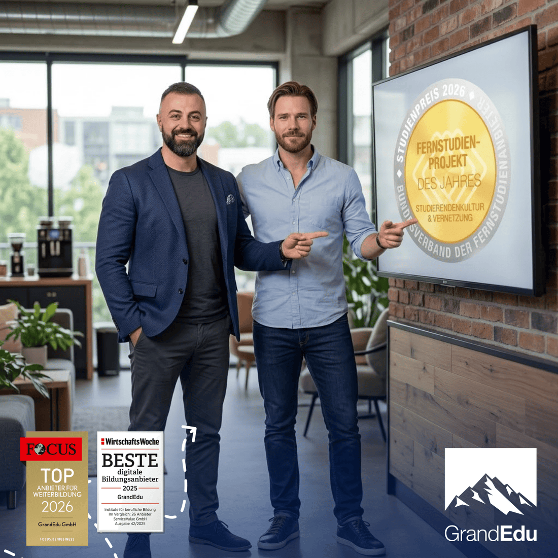 GrandEdu setzt neue Maßstäbe im Fernstudium: Auszeichnung für „NextGen IHK Professionals“ und konsequenter Ausbau durchlässiger Bildungswege